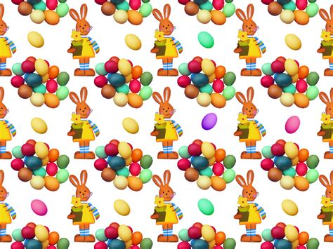 Free Easter Egg Pattern Background (Decor-And-Ornaments) | Textures for Photoshop