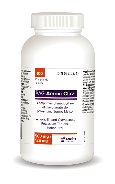 AG-AMOXI CLAV 500 MG / 125 MG | Angita Pharma