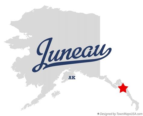 Map of Juneau, AK, Alaska