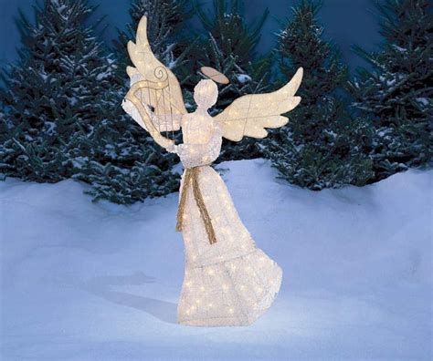 Light-Up Angel with Harp 5 FT. Christmas Yard Decor Decoration: Amazon.co.uk: Garden & Outdoors