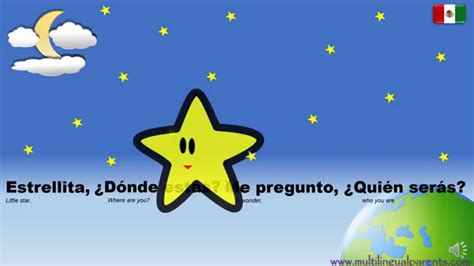 Twinkle, twinkle little star in SPANISH - YouTube