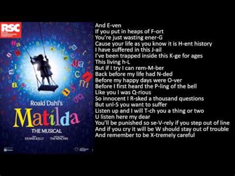 School Song - Matilda the Musical Karaoke - YouTube