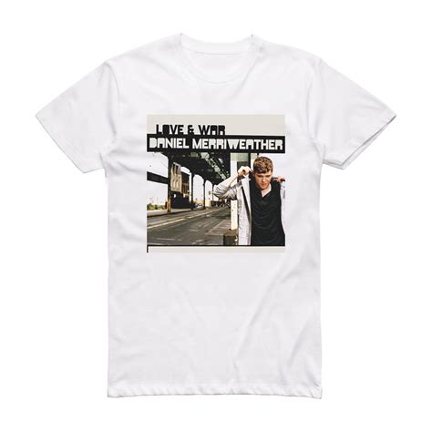 Daniel Merriweather Love War Album Cover T-Shirt White – ALBUM COVER T-SHIRTS