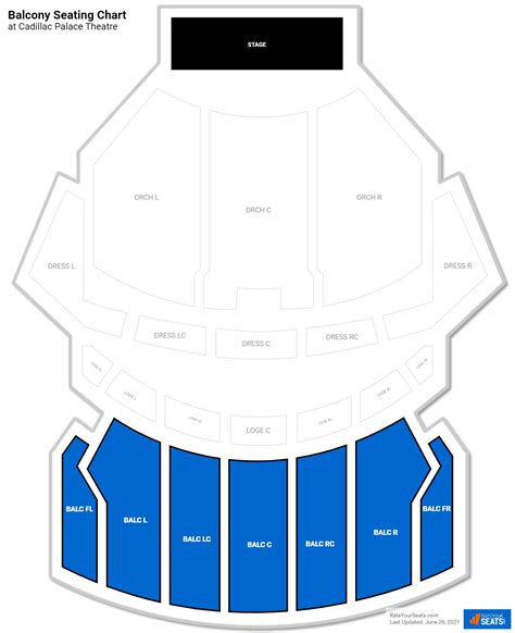 Cadillac Theater Seating Chart