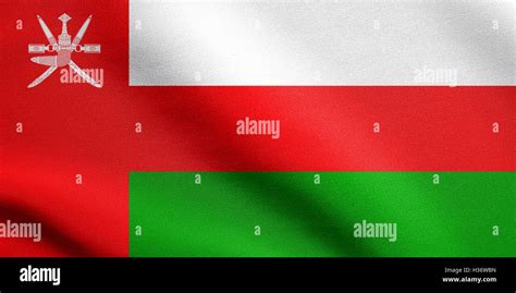 Omani national official flag. Patriotic symbol, banner, element, background. Accurate dimensions ...