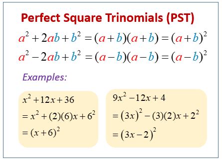 Factor Perfect Square Trinomials and the Difference of Squares ...