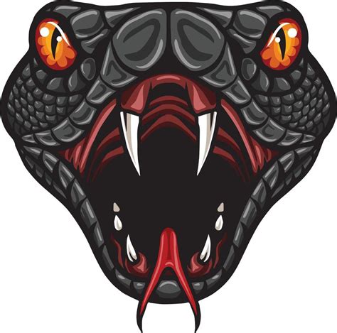 Angry cobra head mascot logo design 20004548 Vector Art at Vecteezy