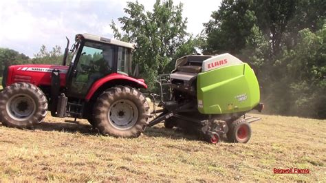 Equipment companies an baling hay - YouTube