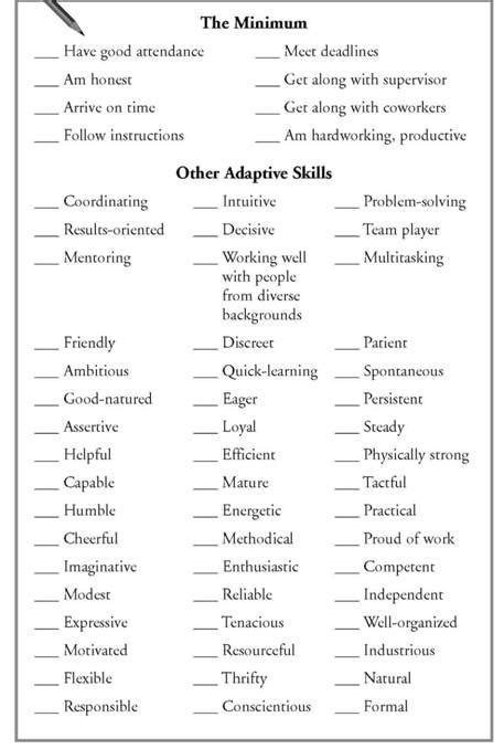 Identify Your Skills, Key Points: Chapter 2