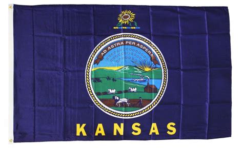 Buy Kansas - 3'X5' Polyester Flag | Flagline