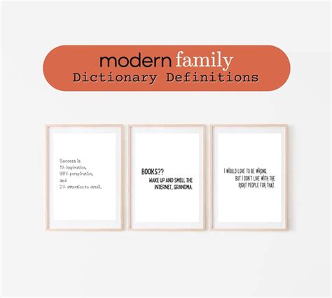 Modern Family Quote Prints Modern Family TV Show Printable Wall Decor ...