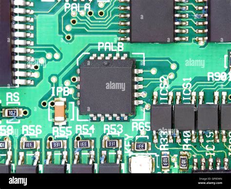 chips and components with circuit board Stock Photo - Alamy