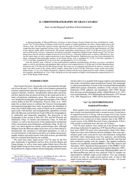 (PDF) Chronostratigraphy of Gran Canaria