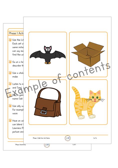 Phonics Phase 1 - Activity ideas and flashcards | Teaching Resources