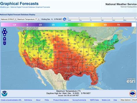 National Weather Forecast Map - Vikki Jerrilee