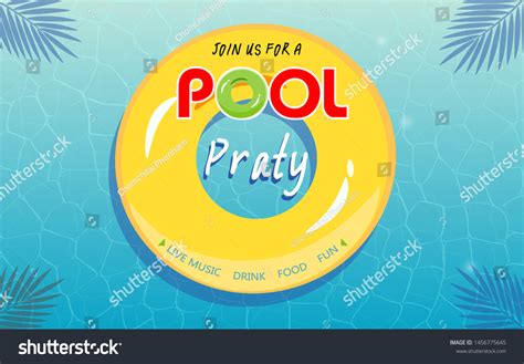 Pool Party Invitation Vector Illustration Ep2 Stock Vector (Royalty ...