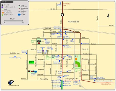 Newberry Michigan Map | Michigan Map