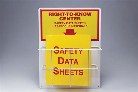 Airgas - A81ZRS326 - Accuform Signs® 20" X 15" Yellow/Red Aluminum Safety Sign "RIGHT-TO-KNOW ...