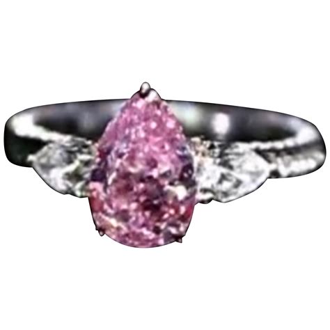 Fancy Pink Purple Diamond Ring For Sale at 1stDibs