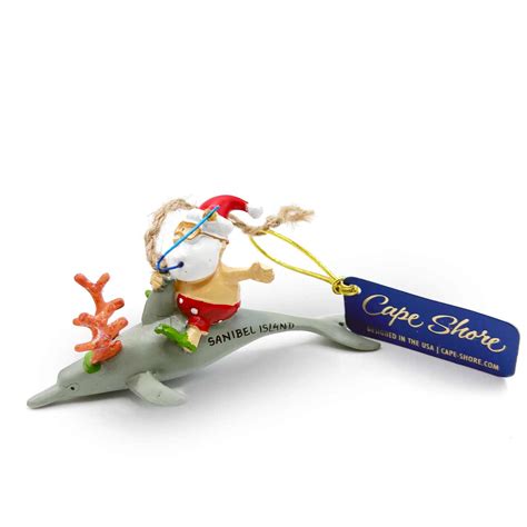 Santa Snorkeling Christmas Ornament – Sand Castle Gifts Gourmet