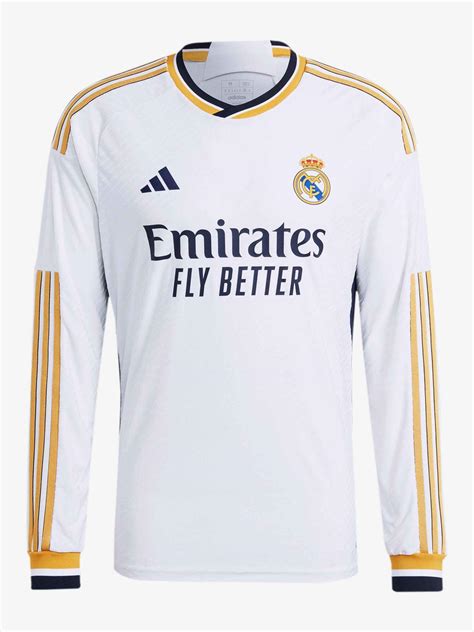 Real Madrid Home Jersey 23 24 Season Long Sleeves Premium