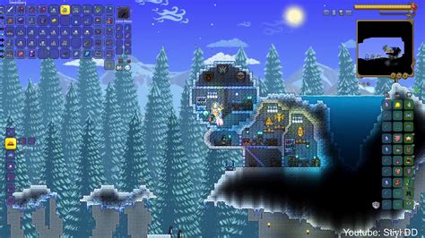 Terraria JE 1.4: Snow Biome Town | Build Timelapse - YouTube