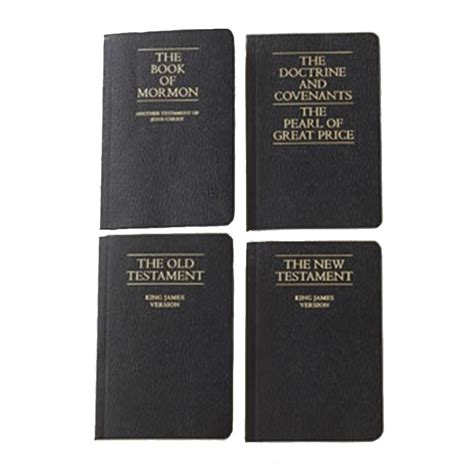 This pocket-size scripture set includes all of the standard works: Old Testament, New Testament ...