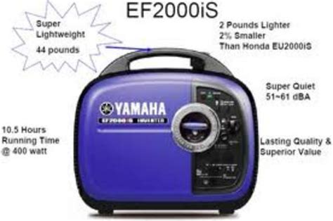 Yamaha Inverter-Generator EF2000IS Master Service Manual - Tradebit