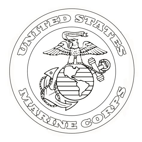 Marine Corps Coloring Pages Pages Us Army Rank Insign - vrogue.co
