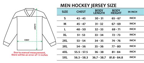 Size Guide – JERSEYFANSPRO