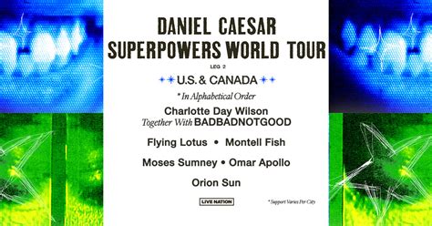 Grammy Award Winning Artist Daniel Caesar Presents Superpowers World ...