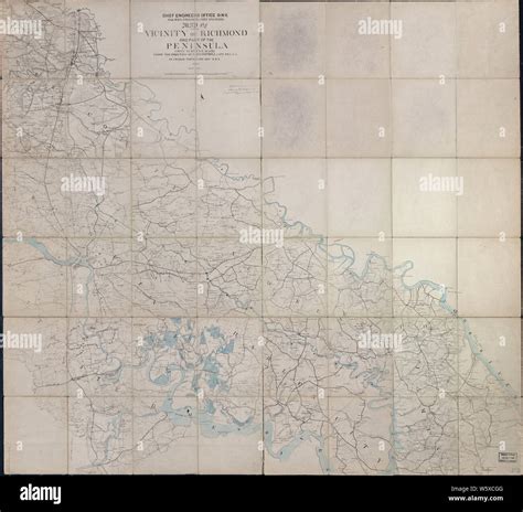 Civil War Maps 1006 Map of the vicinity of Richmond and part of the ...