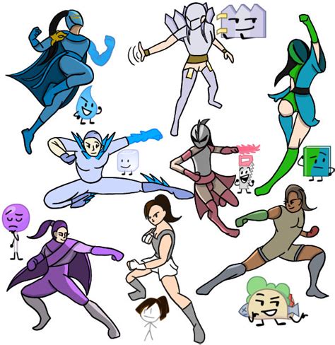 BFB Team Bleh as Superheroes by Stormzaza on DeviantArt