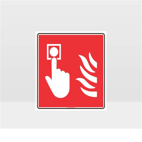 Fire Alarm Button Sign - Fire Sign - HAZARD SIGNS NZ