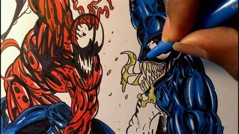 Spiderman Vs Venom Vs Carnage Drawing The story is interesting and ...