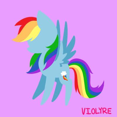 Minimalist Chibi Rainbow Dash by Violyre on DeviantArt