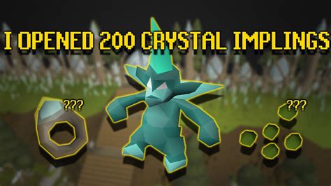 Opening 200 Crystal Implings - New Osrs Prifddinas Exclusive Update - YouTube