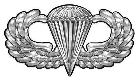 U.S. Army Airborne Basic Parachutist Badge All Metal Sign 14 x 8 ...