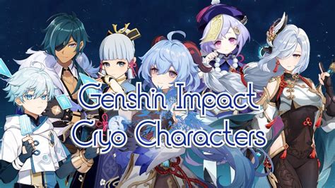 Genshin Impact: All Cryo Characters (Updated November 2022) - The Click