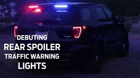 Ford Police Interceptor Gets Trick Rear Spoiler With Warning Lights [w/Video] | Carscoops