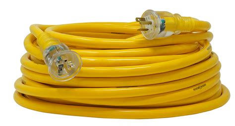 Yellow Jacket 2992 10/3 Extra Heavy-Duty 20-Amp Premium SJTW Contractor Extension Cord with ...