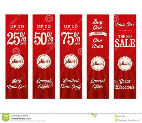 Vintage Retail Website Banners Royalty Free Stock Images - Image: 35898489