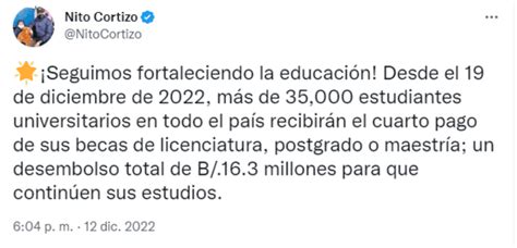 Becas IFARHU: ¿cuándo sería el próximo pago para los estudiantes en el 2022? Revisa la fecha ...