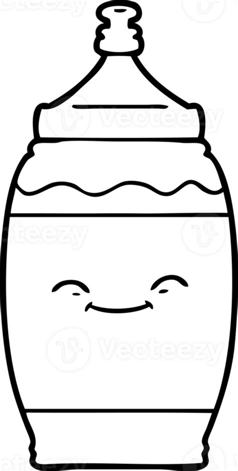 cartoon happy water bottle 46687010 PNG