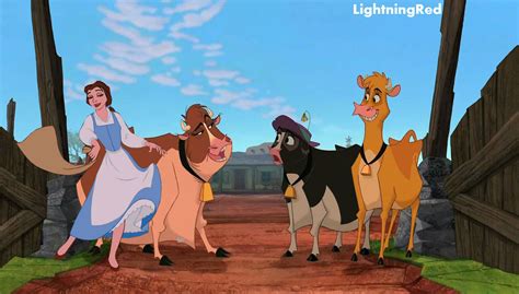 Belle Herds the Cows - disney crossover Photo (31901327) - Fanpop