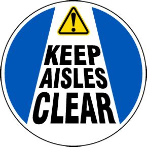 Keep Clear Floor Signs - Large Selection, Ships Fast