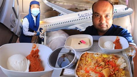 Saudi Air Line Food Review l Lahore to Riyadh Flight l food review of ...