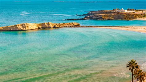 View of the city and sea coast from the observation tower Ribat, Monastir, Tunisia | Windows ...