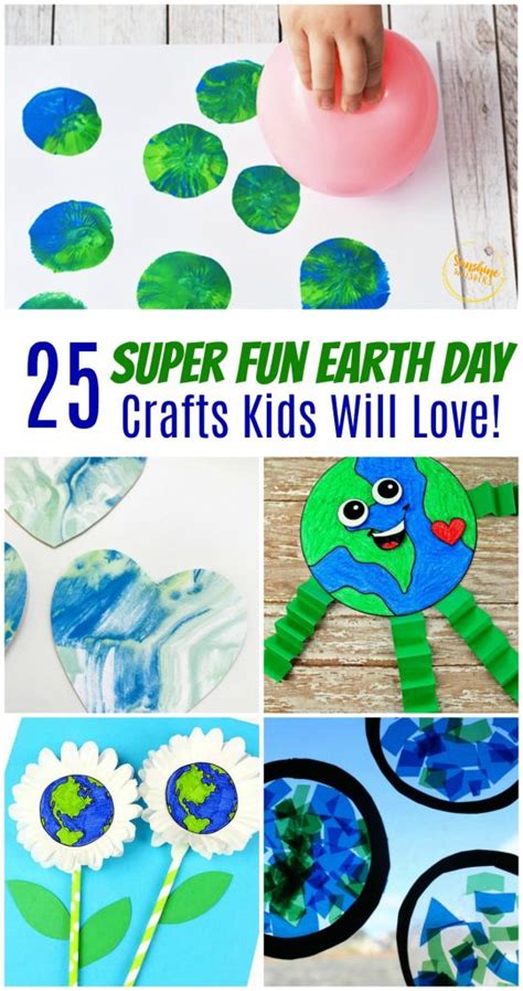 25 Super Fun Earth Day Crafts Kids Will Love! - Sunshine Whispers