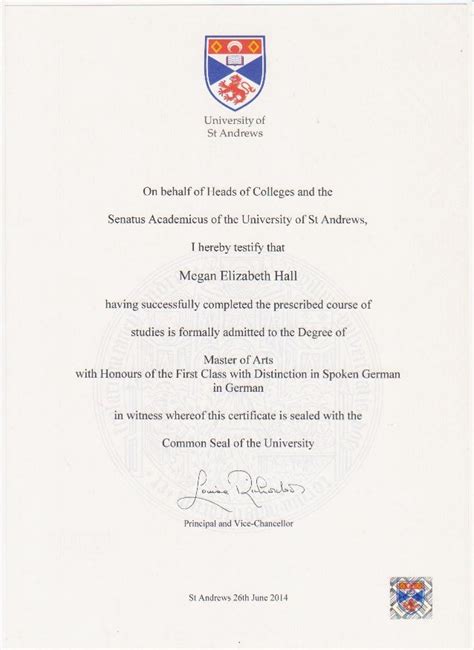 M Hall Master of Arts Degree